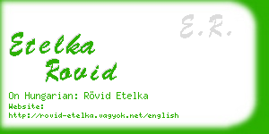 etelka rovid business card